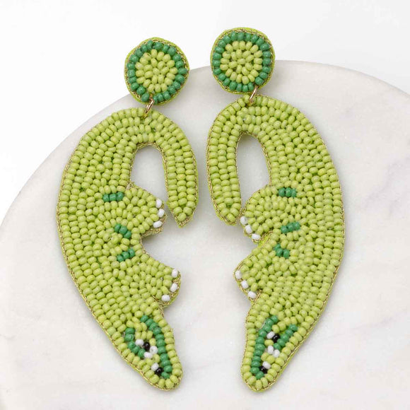 Alligator Beaded Earrings