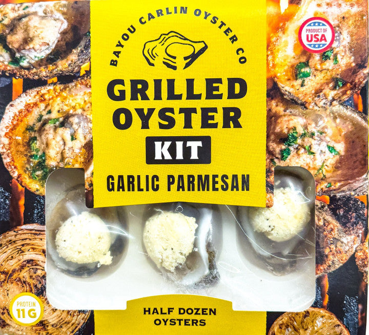Bayou Carlin Garlic Parmesan Oysters - 1/2 Dozen
