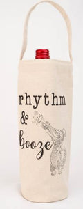 Rhythm & Booze Wine Bag
