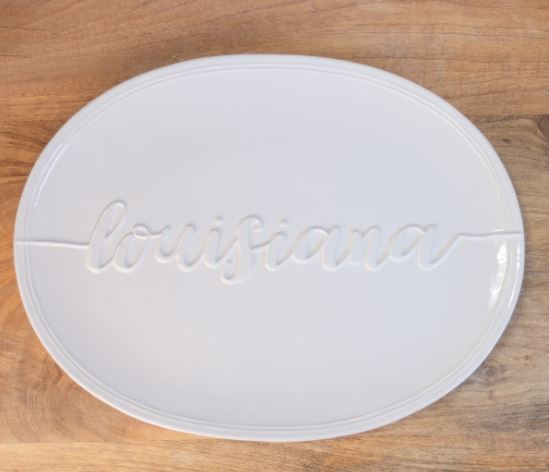 Louisiana Embossed Platter
