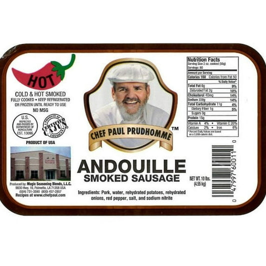 Chef Paul Prudhomme Andouille Smoked Sausaged