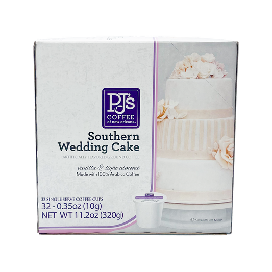 PJ's Coffee of New Orleans Single Serve Cups - Southern Wedding Cake