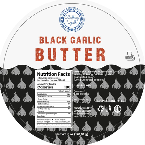 Buttery Spell Black Garlic Butter