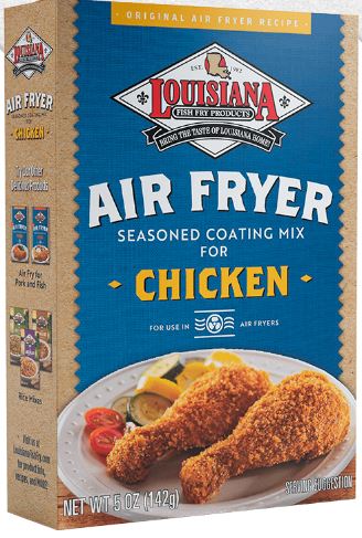 Louisiana Fish Fry Air Fryer Seasoned Coating Mix-Chicken