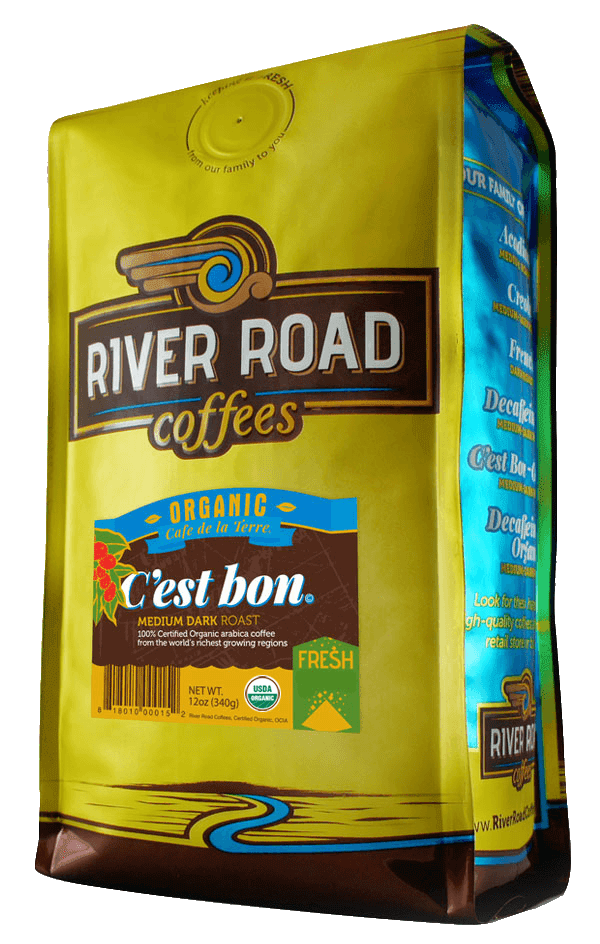 River Road Coffees Organic C'est Bon Medium-Dark Roast