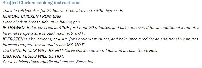 Big Easy Stuffed Chicken-Shrimp & Crawfish Etouffee