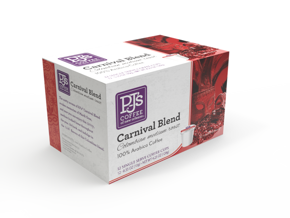 PJ's Coffee of New Orleans Single Serve Cups - Carnival Blend