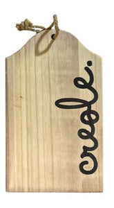 Wood "Creole" Cutting and Serving Board