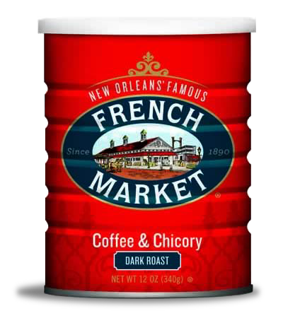 French Market Coffee-Dark Roast with Chicory-Can
