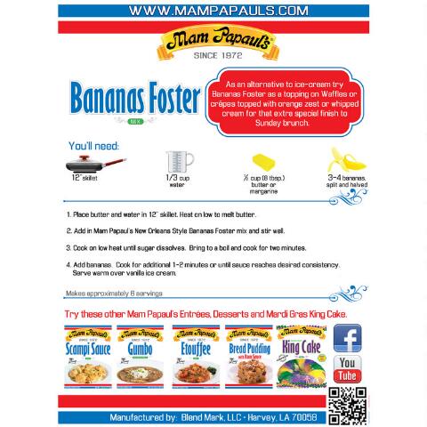 Mam Papaul's Banana Foster Mix