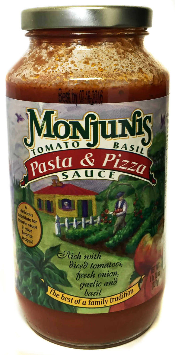Monjunis Pizza and Pasta Sauce