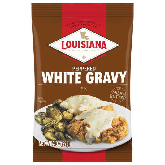 Louisiana Fish Fry Peppered White Gravy Mix