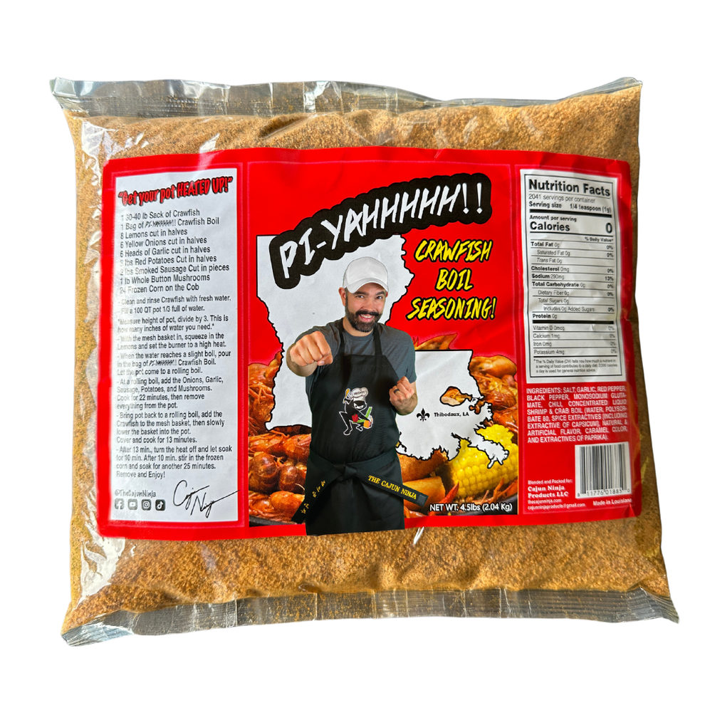 The Cajun Ninja PI-YAHHHHH Crawfish Boil Seasoning – NolaCajun