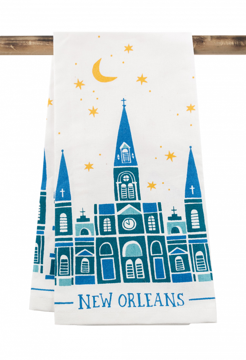 Kitchen Towel - Nighttime in Nola