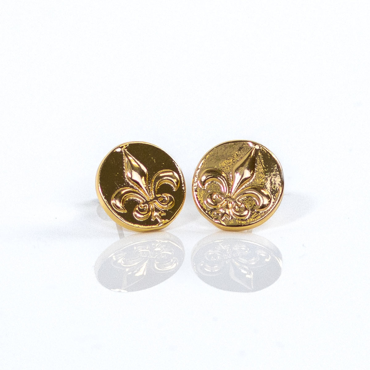 Fleur de Lis Stud Earrings