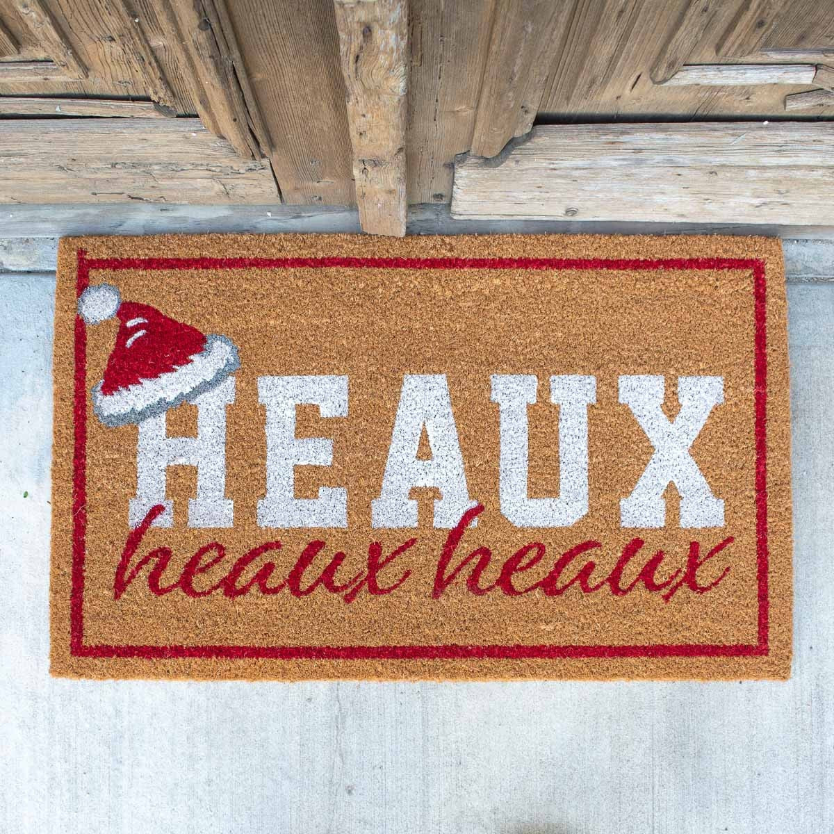 Door Mat- Heaux Heaux Santa Hat