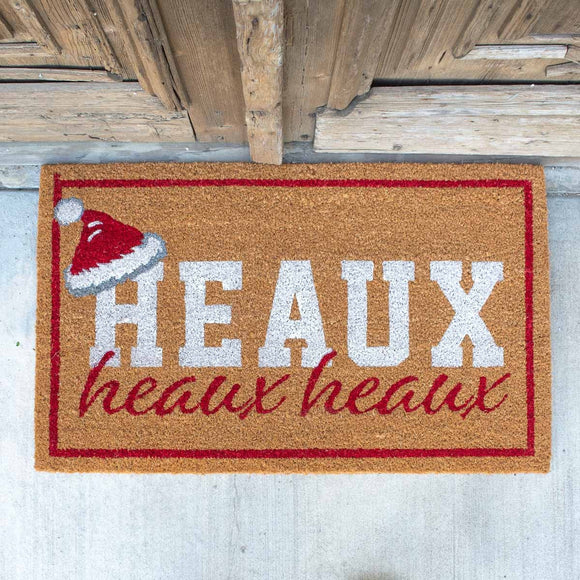 Door Mat- Heaux Heaux Santa Hat