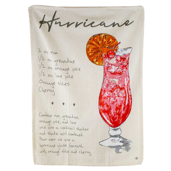 Bar Towel - Hurricane Recipe