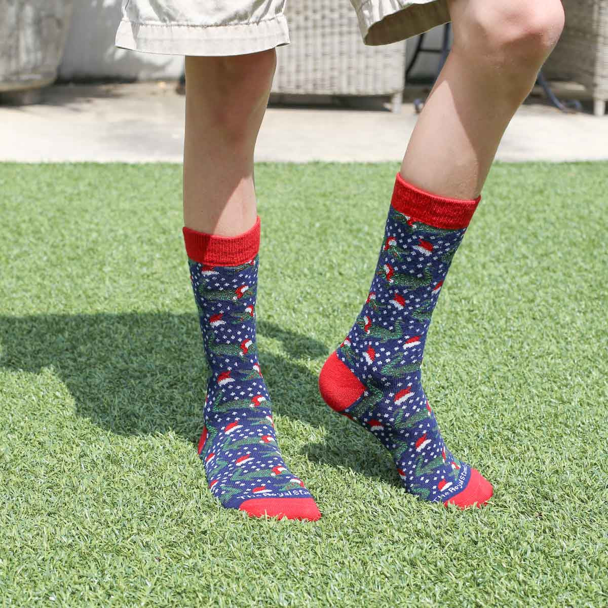 Youth Santa Gator Socks