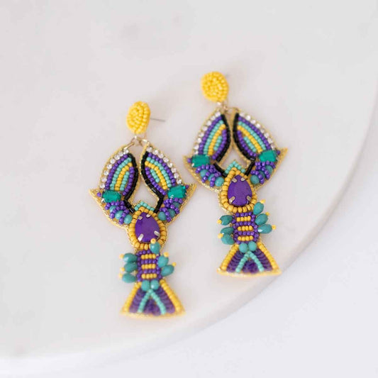 Mardi Craw Beaded Earrings