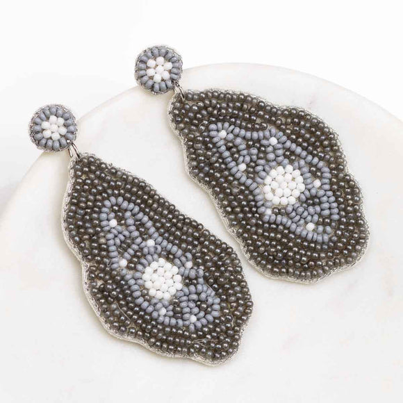 Oyster Beaded Earrings