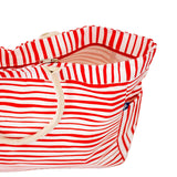 Red and White Stripe Tote