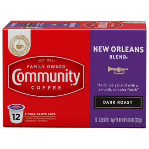 Community Coffee New Orleans Blend Single Serve Cups - 12 Ct
