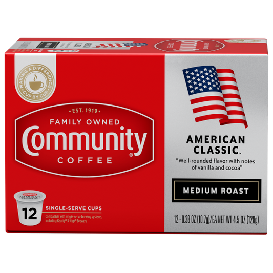 Community Coffee American Classic Single Serve Cups - 12 Ct