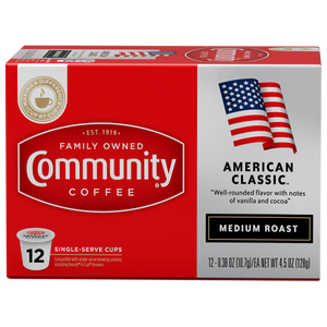 Community Coffee American Classic Single Serve Cups - 12 Ct