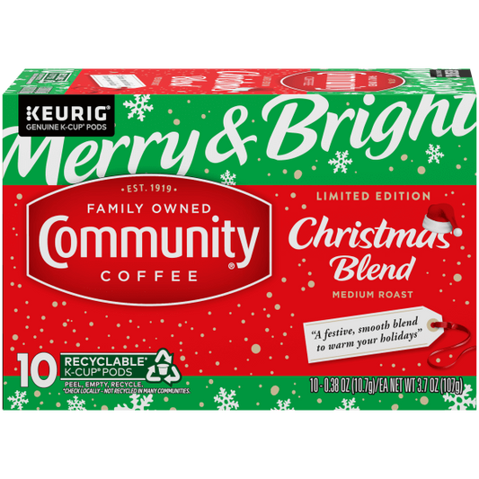Community Coffee Christmas Blend Single Serve Cups - 12 Ct
