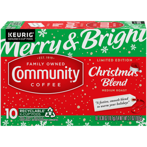 Community Coffee Christmas Blend Single Serve Cups - 12 Ct