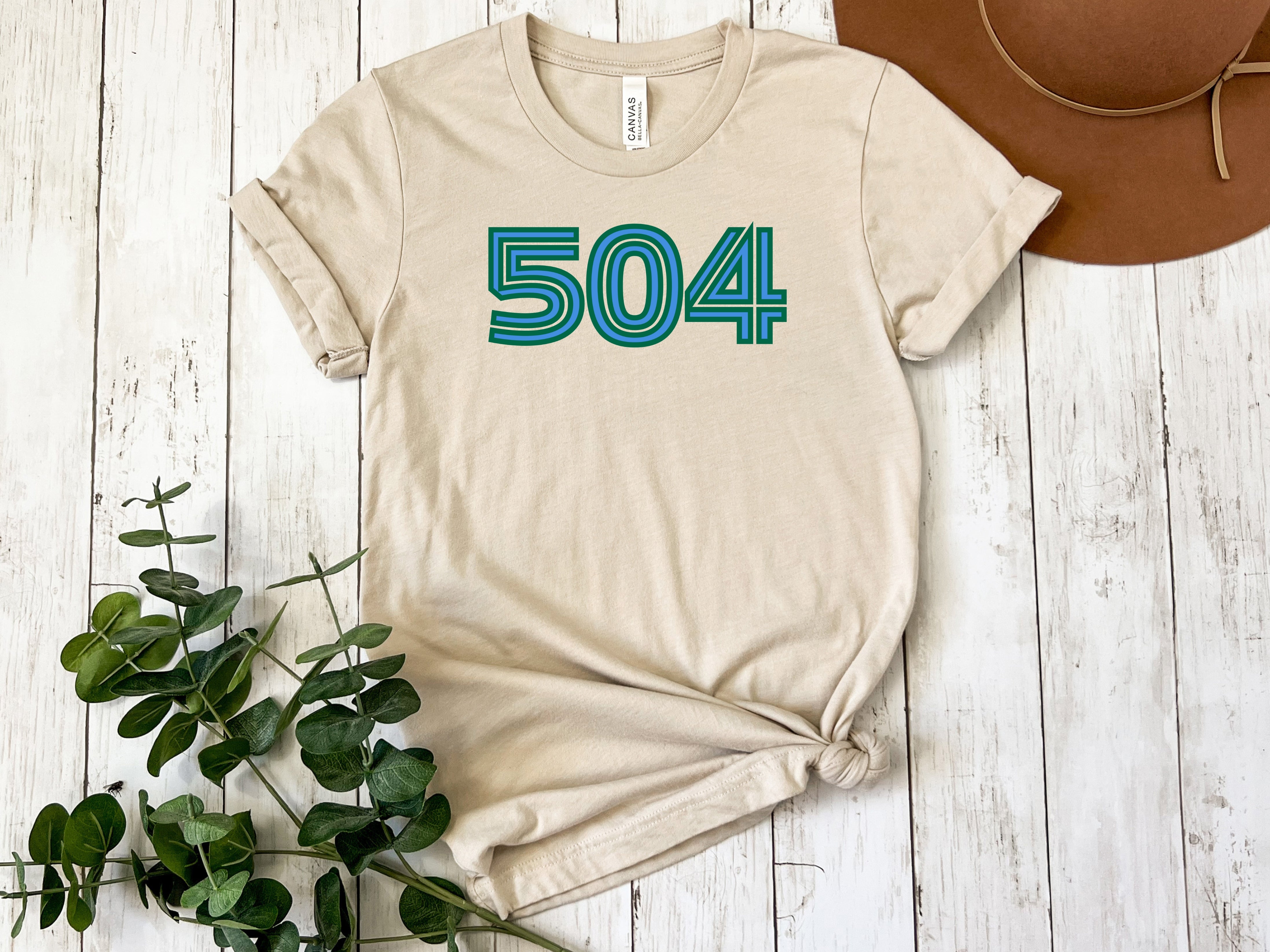 504 Inline Green & Blue T-shirt – NolaCajun
