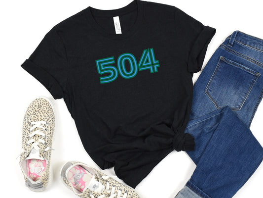 504 Inline Green & Blue T-shirt