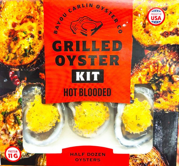 Bayou Carlin Hot Blooded Oysters - 1/2 Dozen