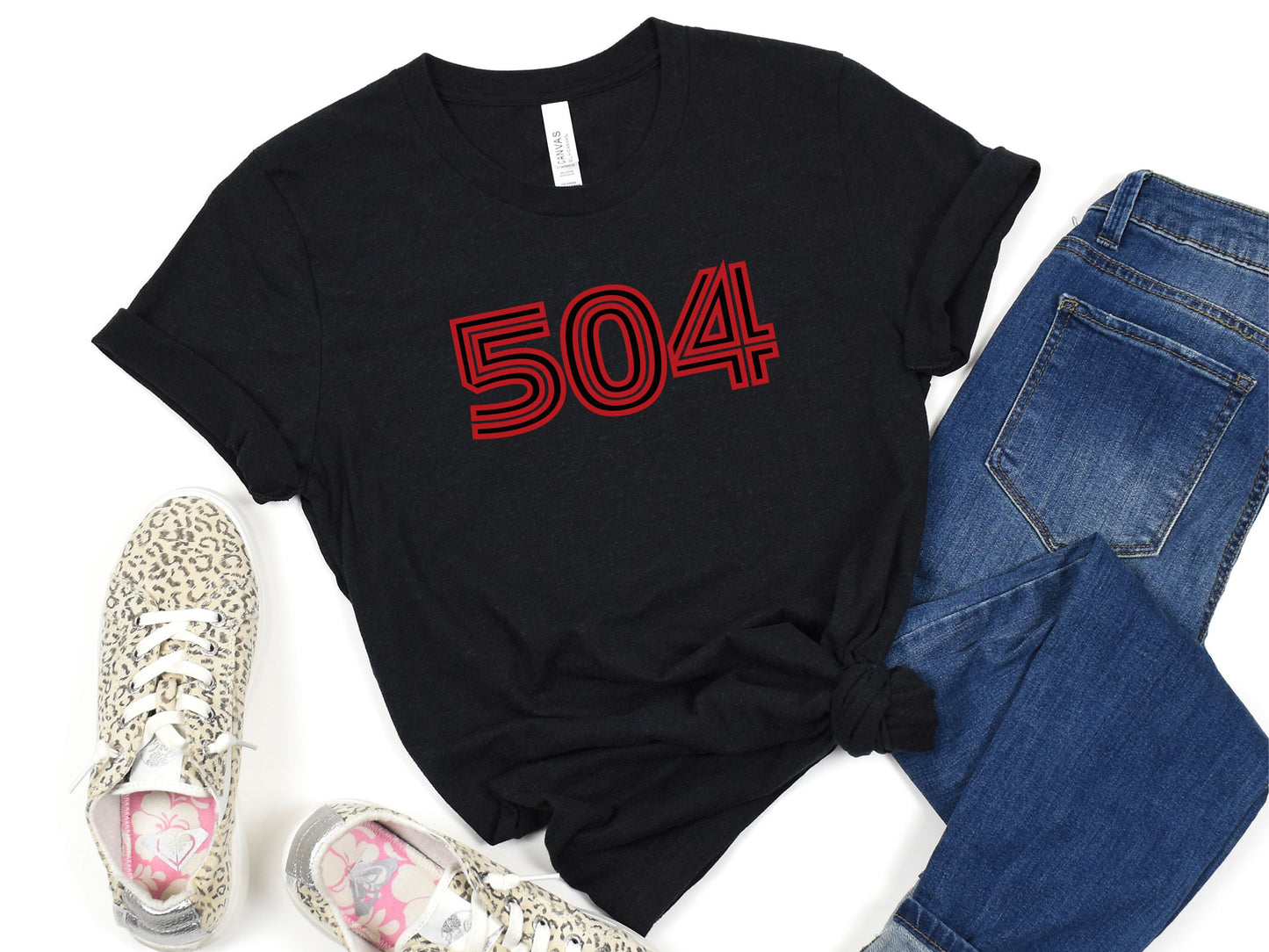 504 Inline Red and Black Tshirt