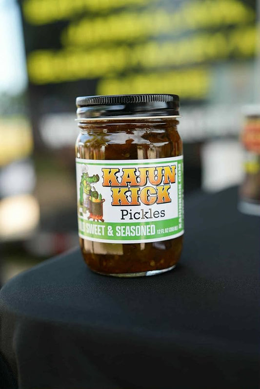 Kajun Kick Sweet and Seasoned Pickles