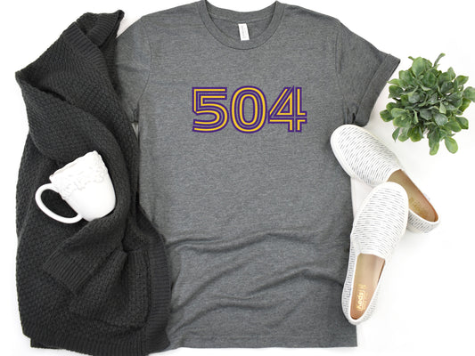 504 Inline Purple and Gold Tshirt