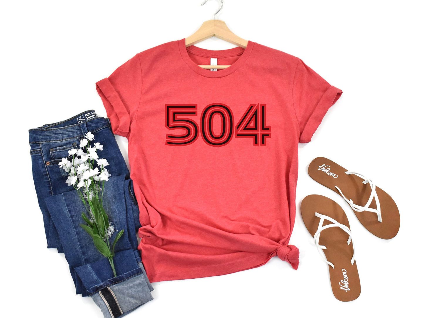 504 Inline Red and Black Tshirt