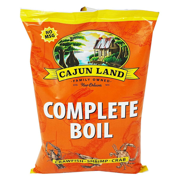 Cajun Land Complete Crab Boil 4lb Sack Size - Louisiana Seafood Boil Seasoning