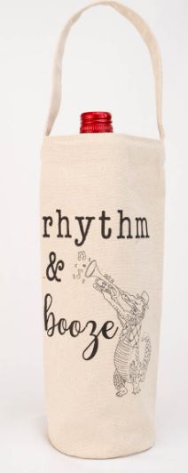 Rhythm & Booze Wine Bag