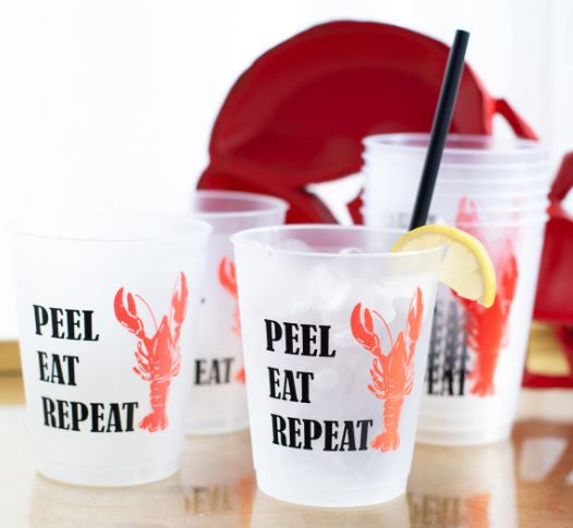 Peel Eat Repeat Party Cups 16oz-Set of 10