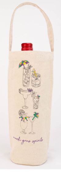 Mardi Gras Spirits Wine Bag