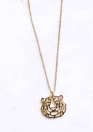 Tiger Pendant Necklace