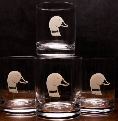 NolaCajun Duck Rocks Glass