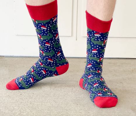 Men's Santa Gator Socks
