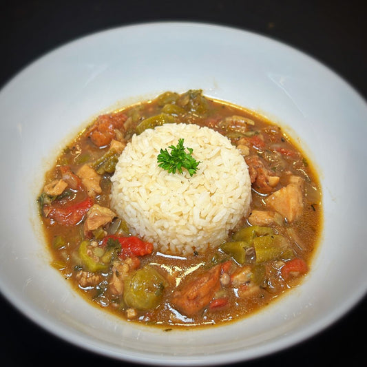 Chicken & Sausage Gumbo w/ Okra