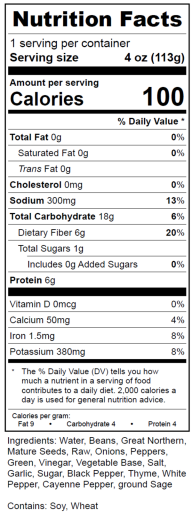 White Beans- Vegetarian