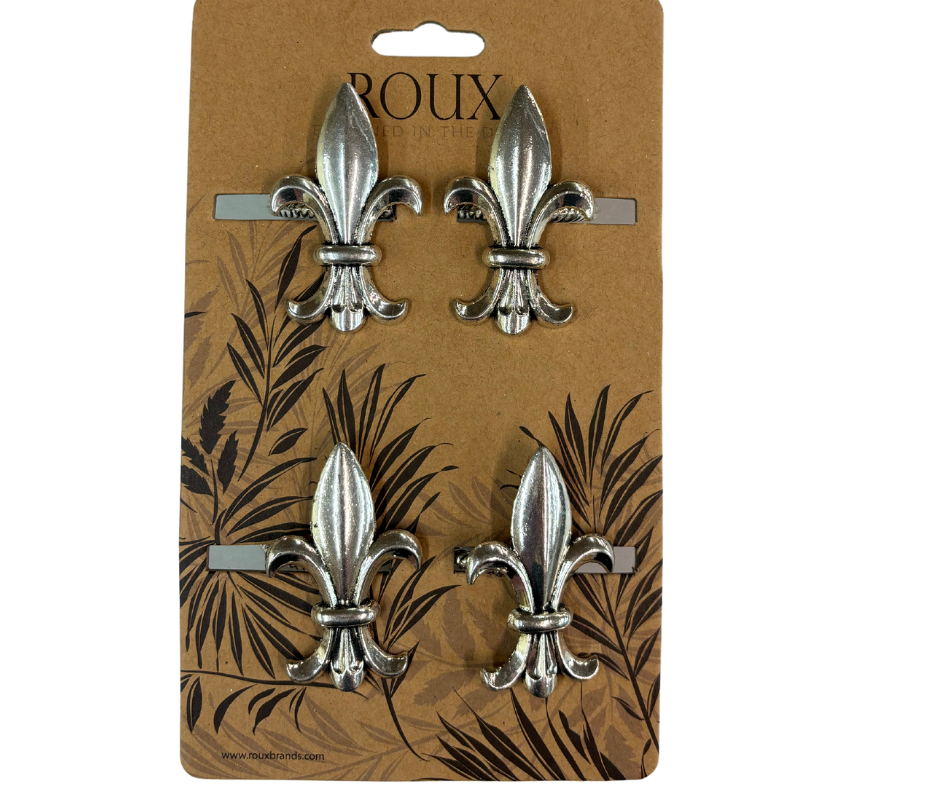 Silver Fleur Napkin Rings