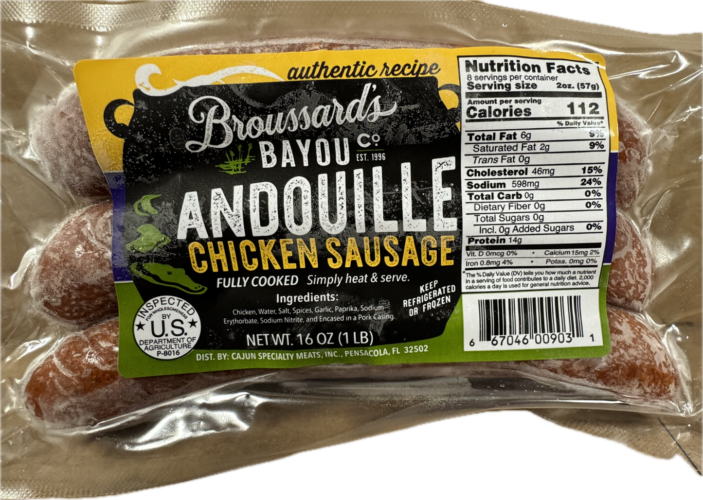Cajun Andouille Chicken Sausage
