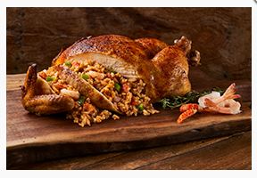 Big Easy Stuffed Chicken-Shrimp & Crawfish Etouffee